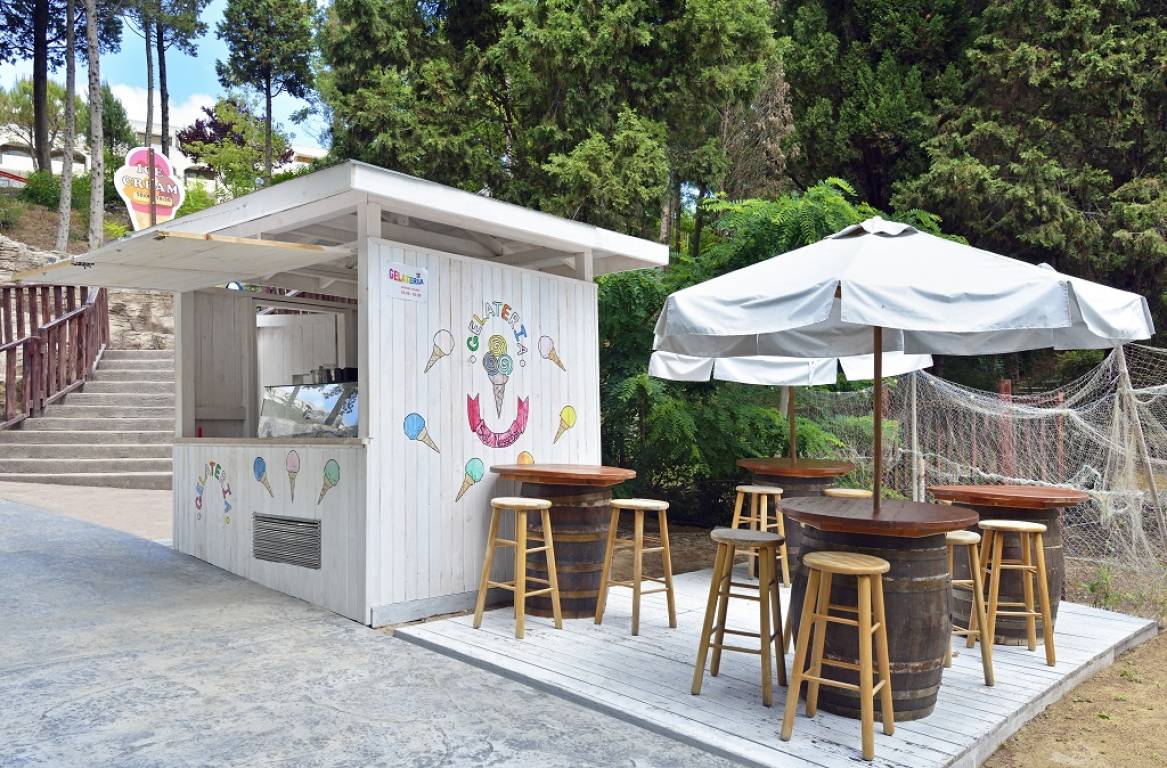 Ice Pavilion Gelateria from beg June until mid Sept